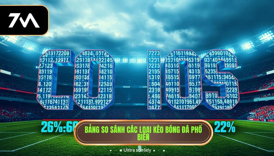 Bảng so sánh các loại kèo bóng đá phổ biến